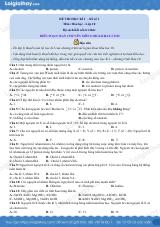Đề thi học kì 1 Hóa 10 Kết nối tri thức - Đề số 1